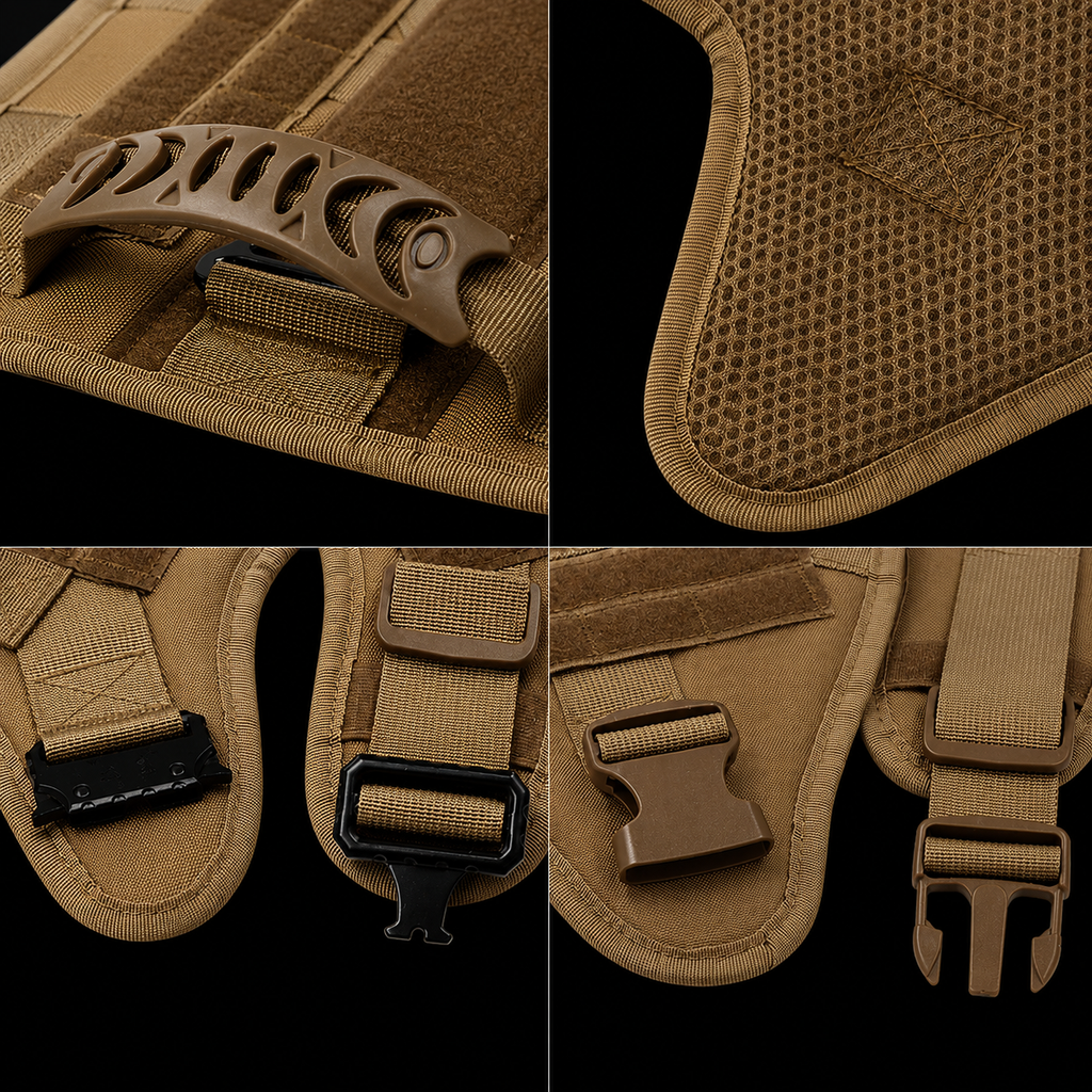 Large Dog Harness K9 Training Vest Military Tactical Medium Dog Harnesses