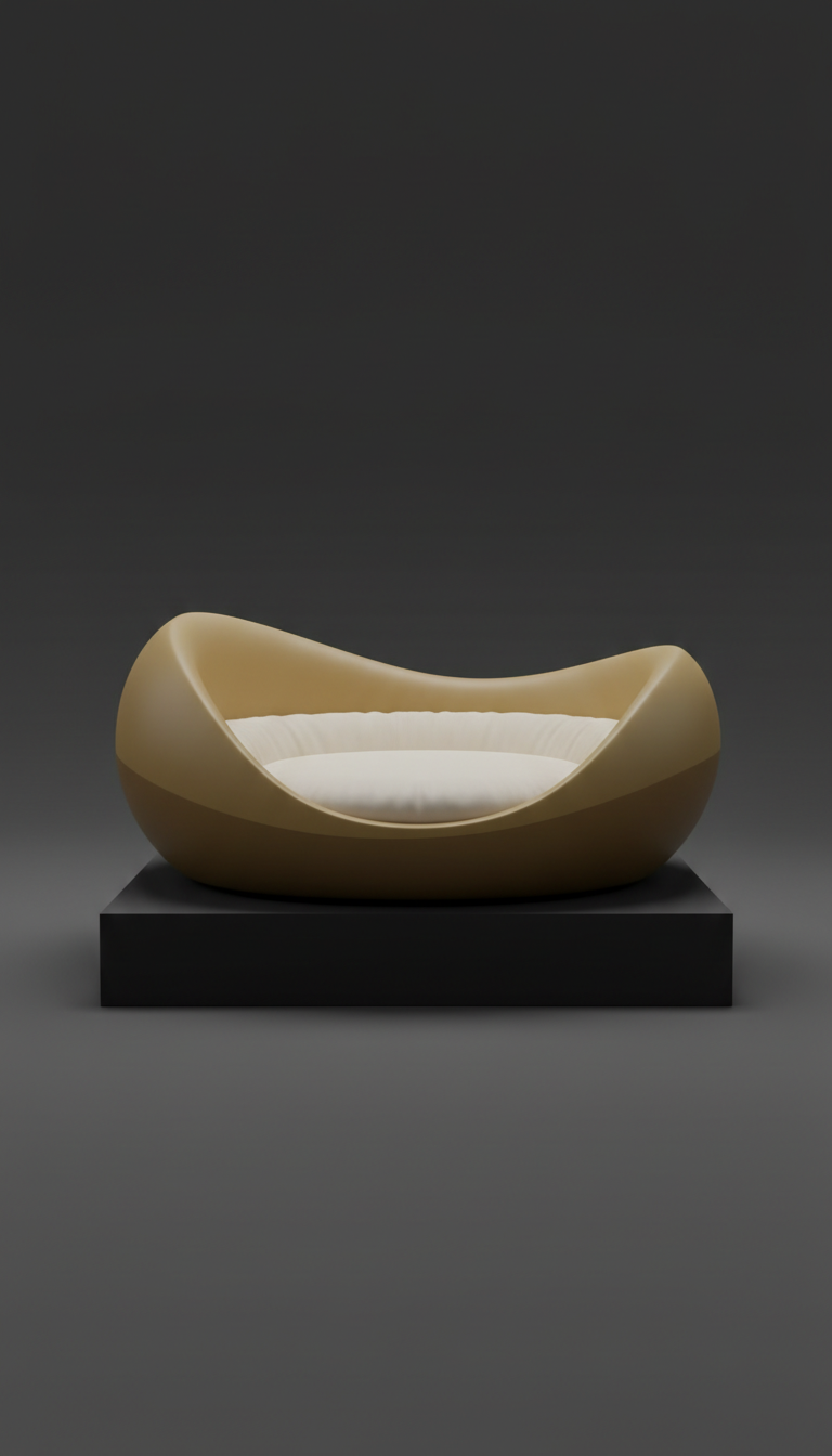 Sculpted Designer Dog Bed